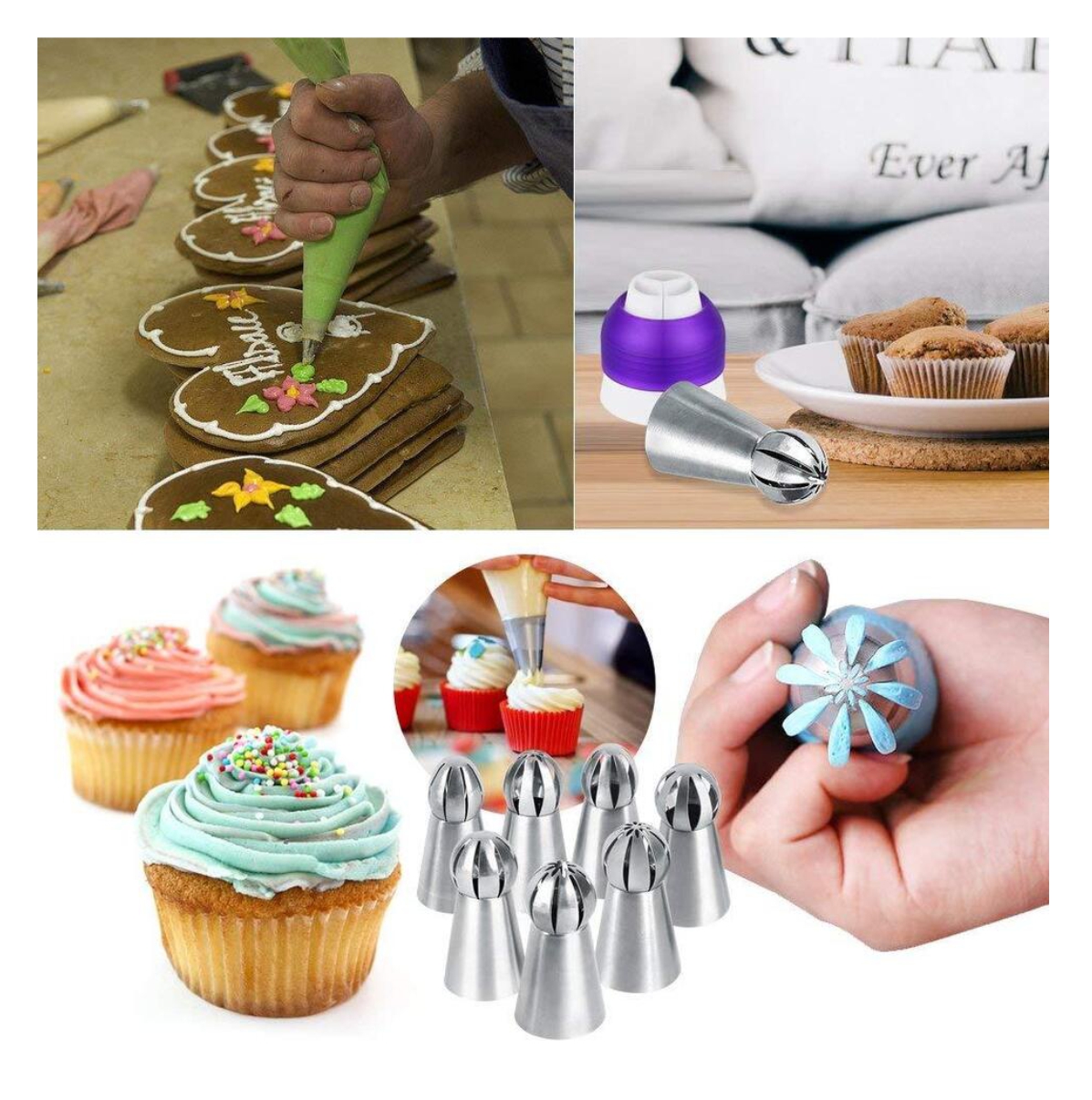 Miniatura 4 de Manga pastelera con 7 Boquillas